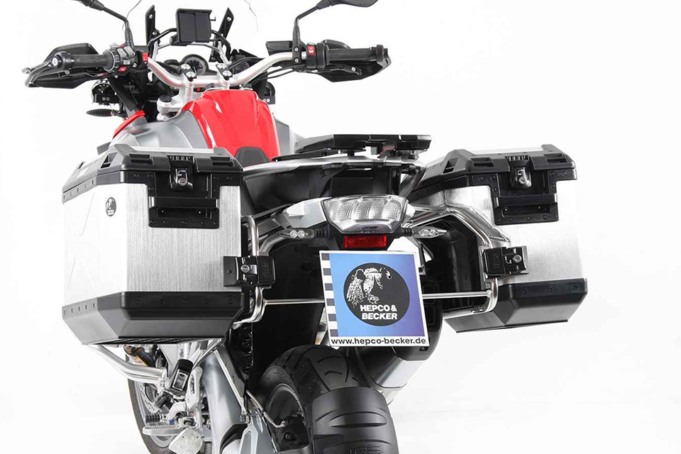 Seitenkofferträger Edelstahl Cutout für Xplorer Cutout Koffer 40/37 für BMW R 1250 GS (18-23)