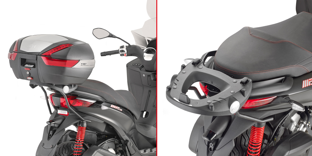 Topcase Träger für Monokey Koffer für Piaggio MP3 Givi
