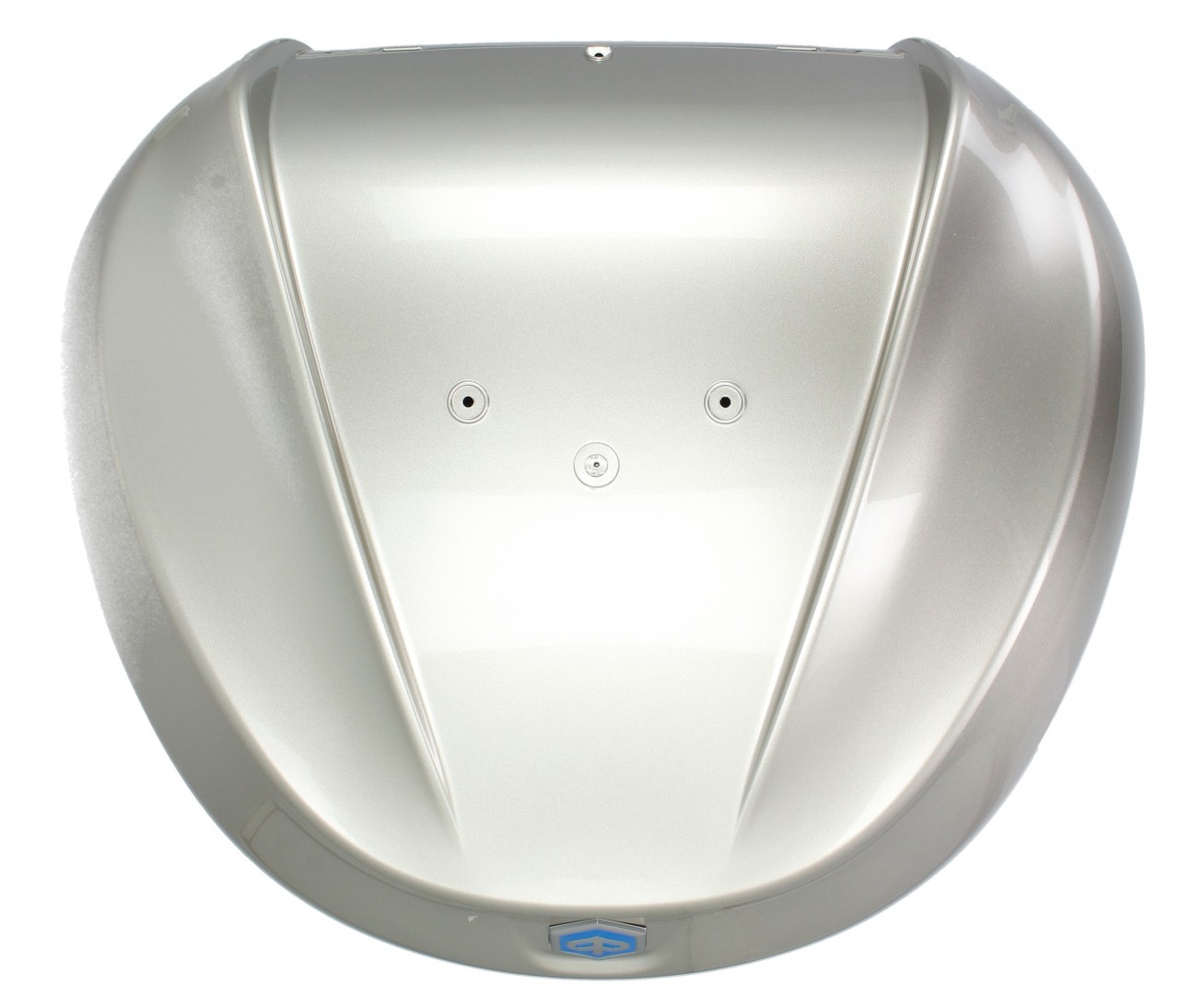 Top Case Kit 36 l. Grau Cloud G04 Original Piaggio für Beverly HPE (inkl. Halteplatte)