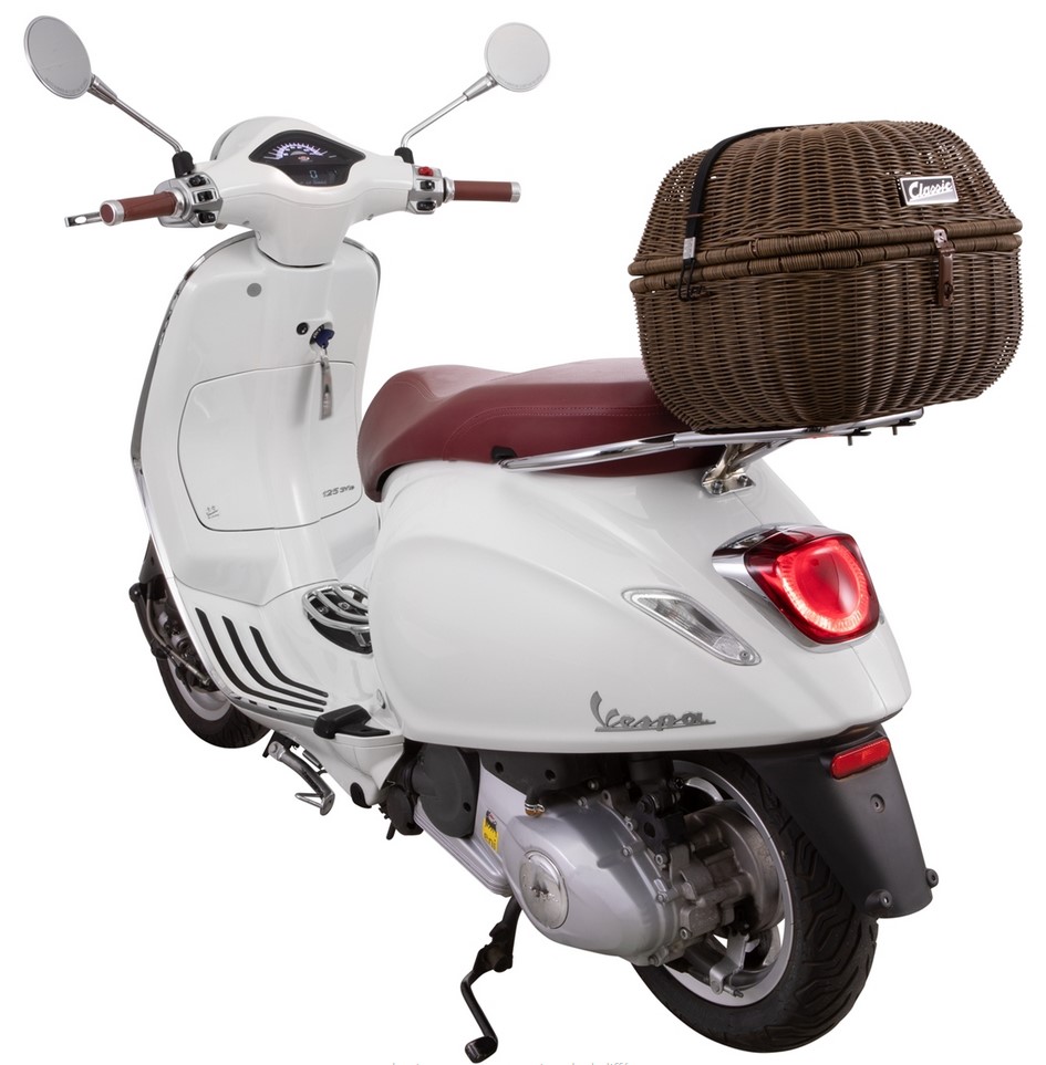 Gepäckkorb Kit Classic für Vespa GTS/​GTV/GT60  125-300ccm, dunkelbraun