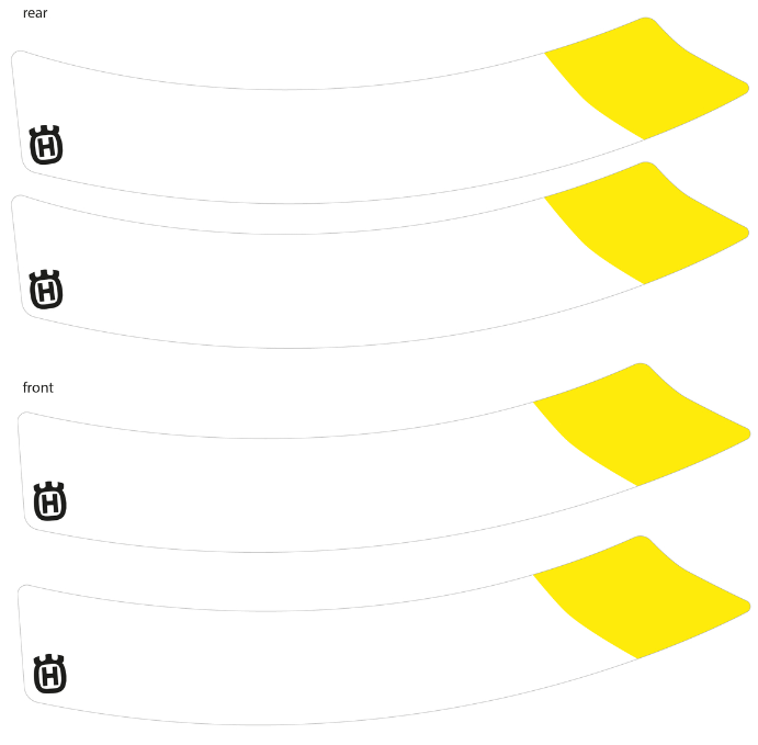 Felgenaufkleber für Husqvarna Svartpilen 401 Original