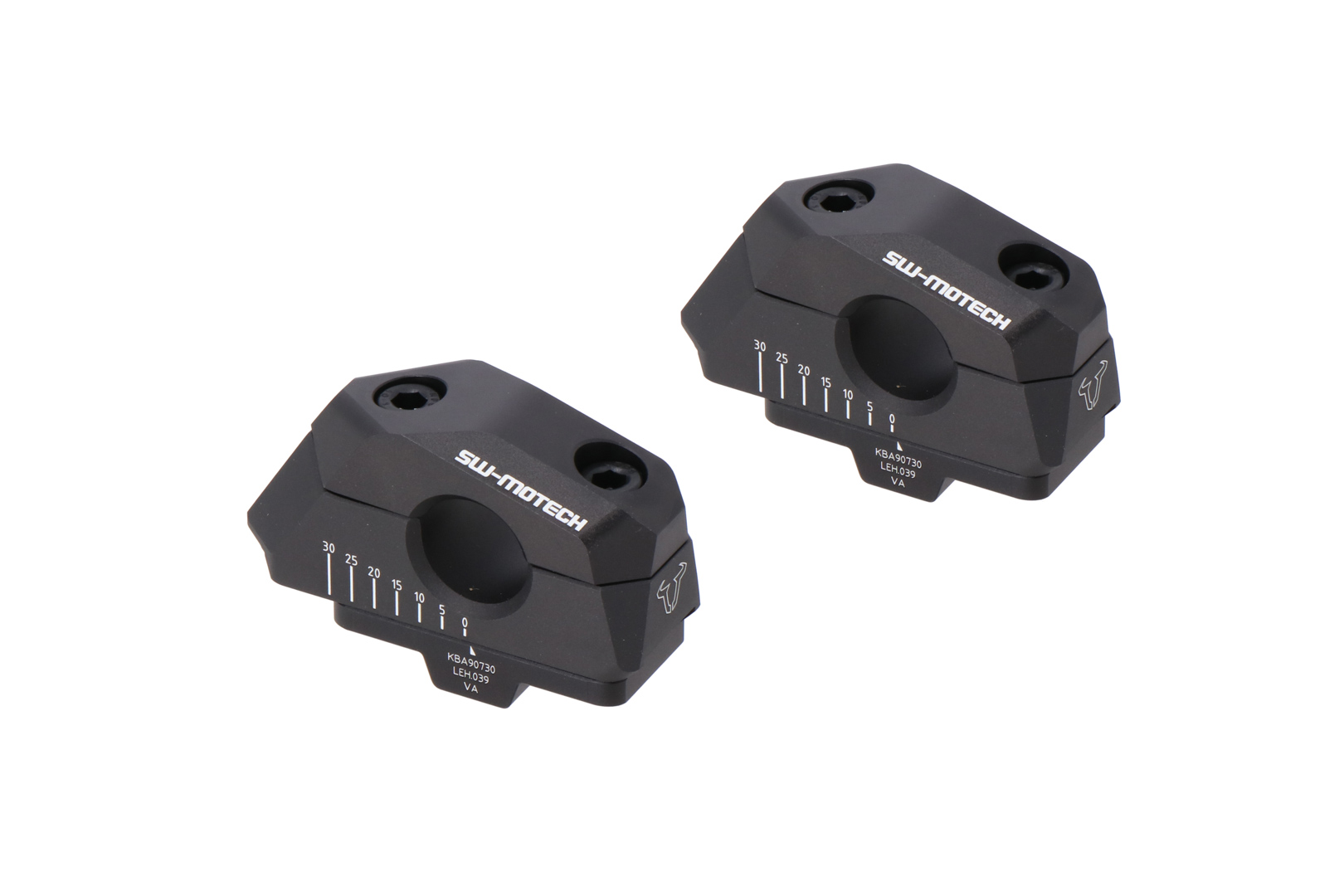 SW-Motech Lenkerverlegung variabel, schwarz für Ø 22 mm Lenker, H=25 mm für Honda CB 1100 EX
