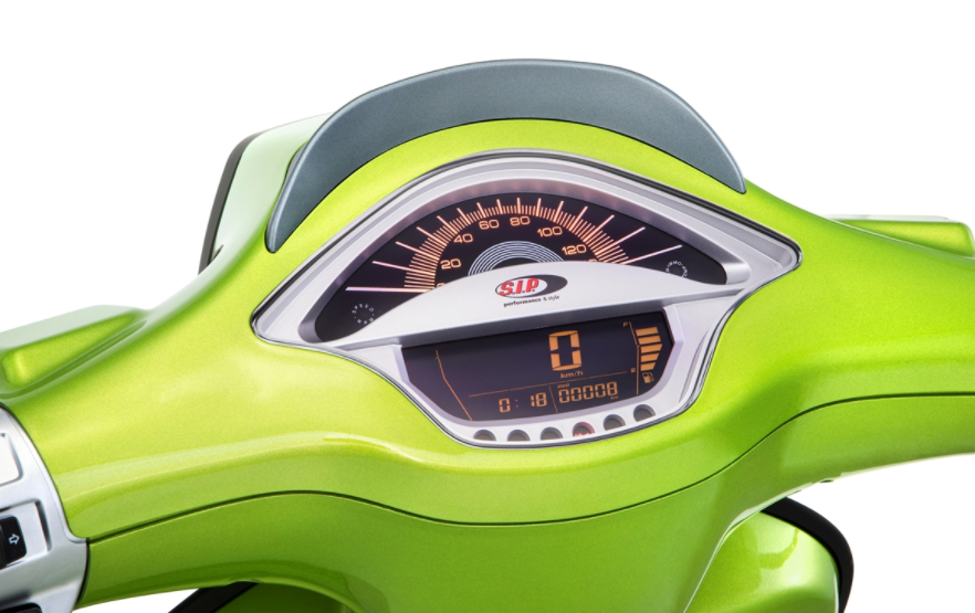 Drehzahlmesser/Tacho für Vespa Primavera/​Sprint 50-150ccm 2T/​4T AC, silber