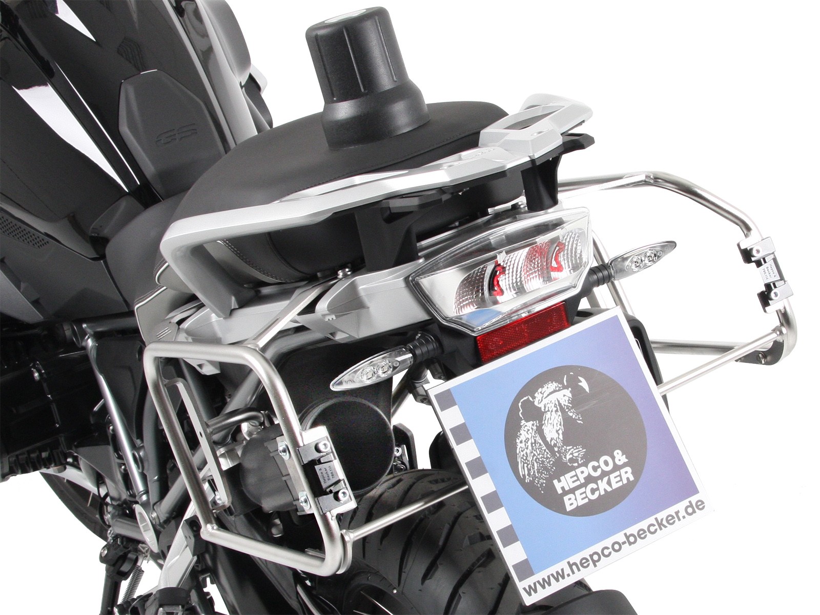 Werkzeugbox schwarz für Seitenkofferträger Cutout für BMW R 1250 GS (19-23) Hepco & Becker