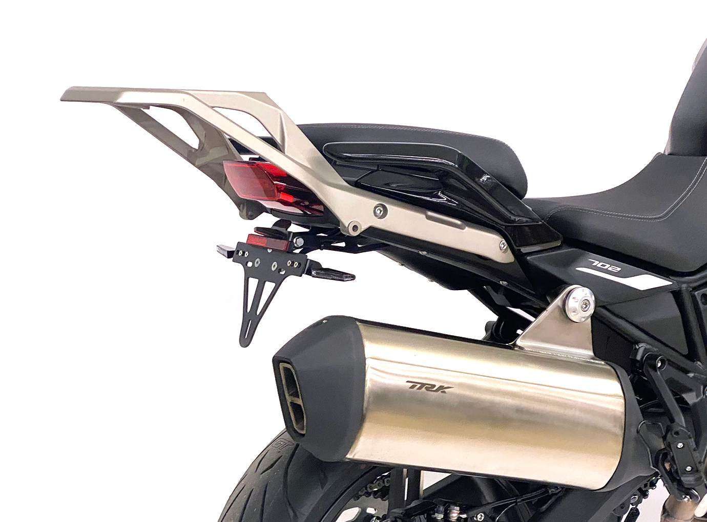 alpha Technik Kennzeichenhalter für Benelli TRK 702 / TRK 702X, Typ PA8, Modelljahr 2023-