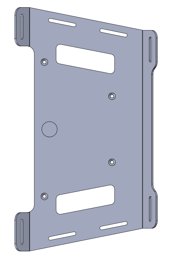 Gepäckbrückenverbreiterung silber für BMW R 1200 GS (04-12) Hepco & Becker