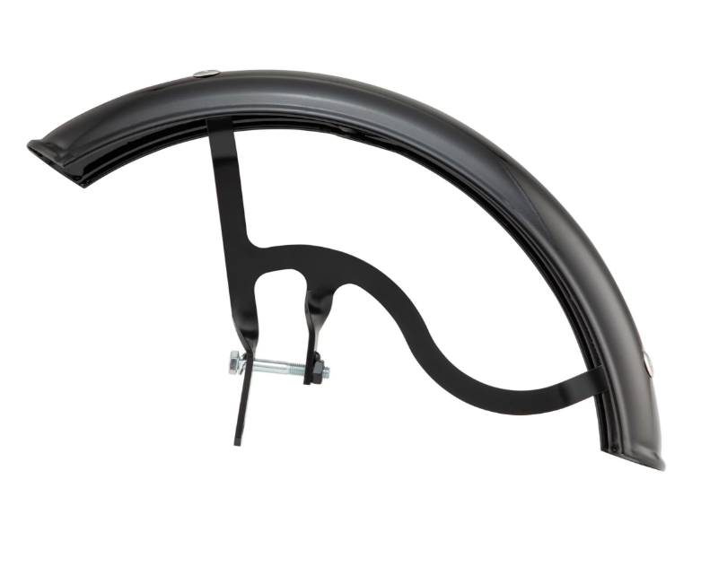 Kotflügel Garelli für Vespa PX 80-200ccm, Metall, schwarz glänzend