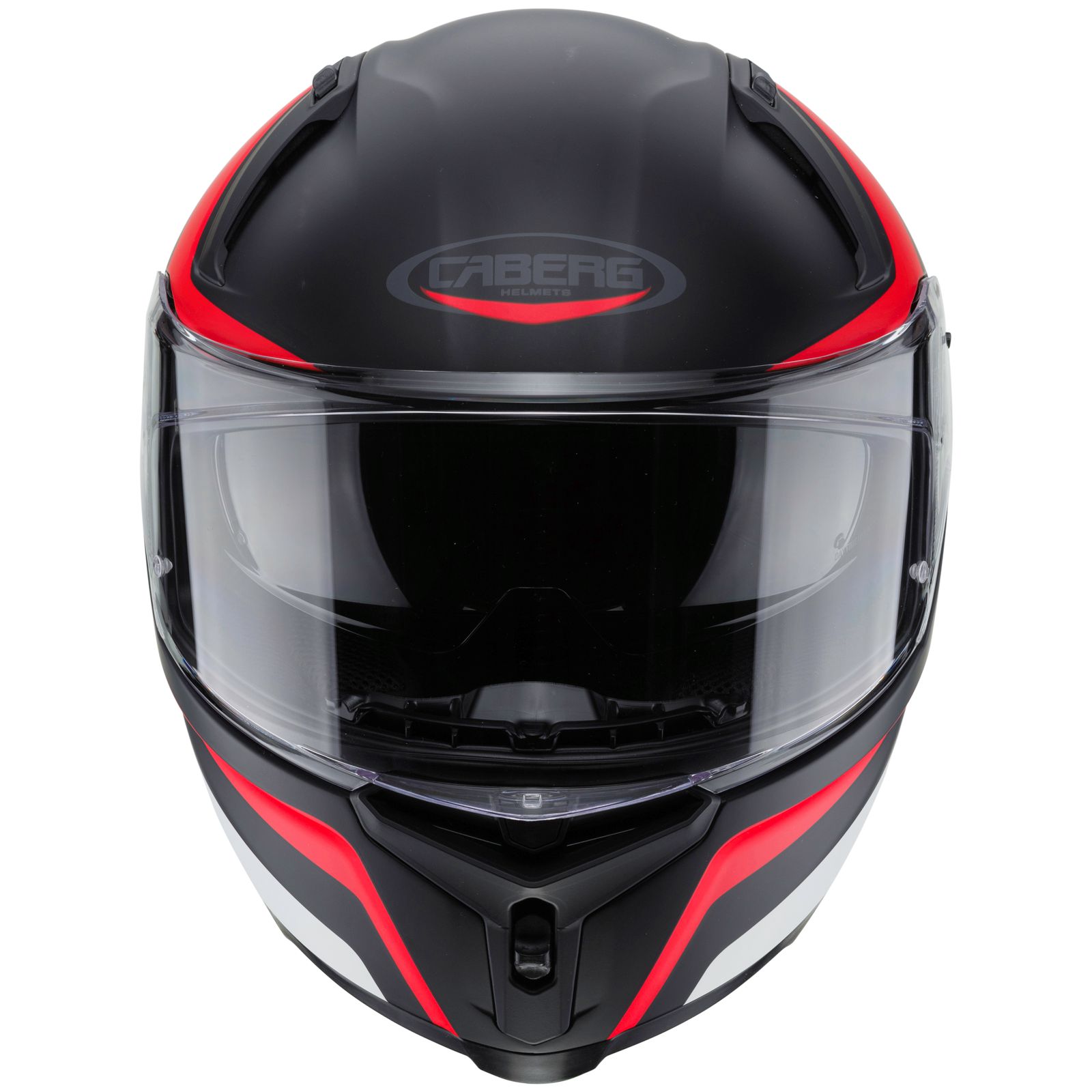 Caberg Helm Avalon Blast, matt-schwarz/weiß-rot
