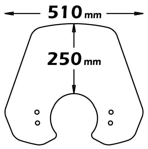 Mittelhohes Windschild leicht getönt für Vespa LX - Isotta