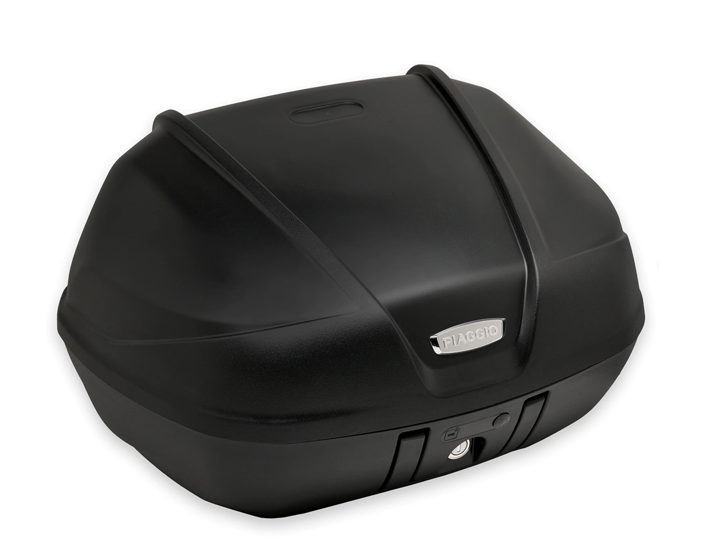 Topcase 37L für Beverly Original Piaggio - NERO CARBONIO (POLICE) 93/B