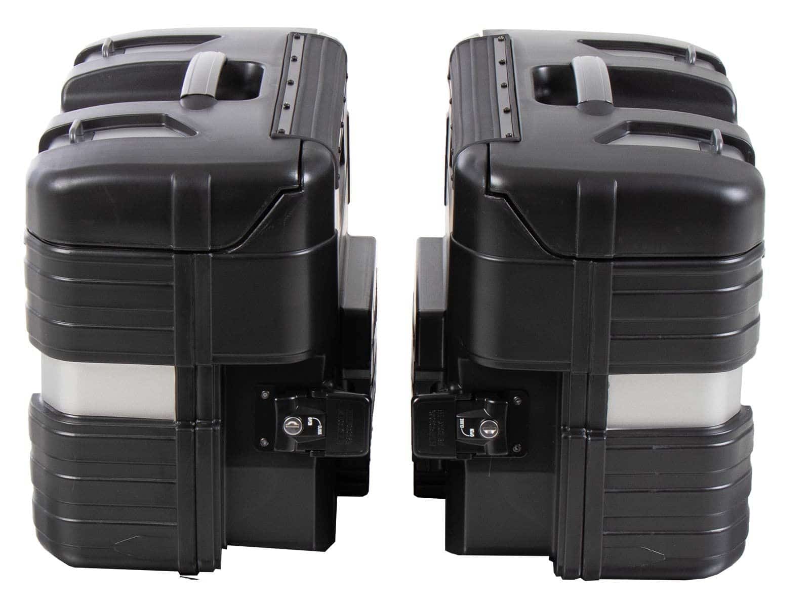 Gobi Seitenkoffersatz Black Edition inkl. Gepäckhaken Hepco & Becker