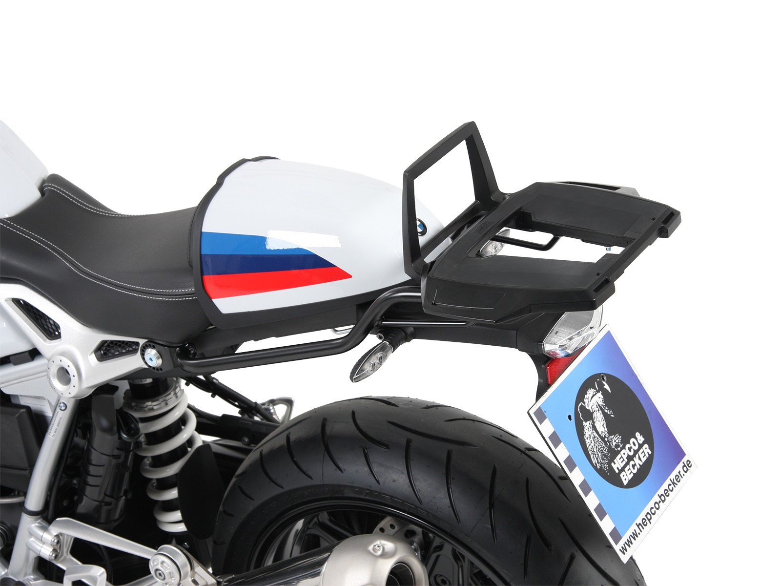 Alurack Topcase-Träger schwarz für BMW R nineT Racer (17-20) Hepco & Becker