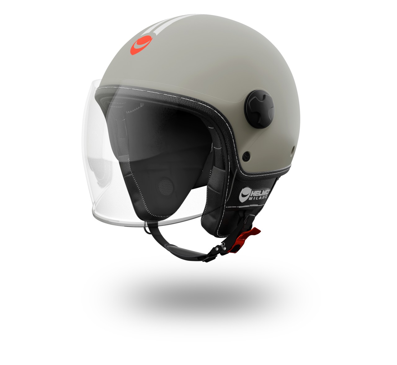 Helmo Milano Demi Jet Veloce grau matt