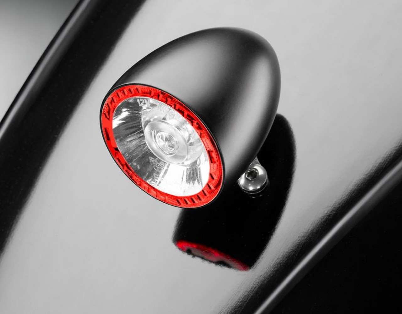 Kellermann Blinker, Rück- und Bremslicht, Bullet 1000 RB, Stahl, LED, HL/HR, 12 V, schwarz matt