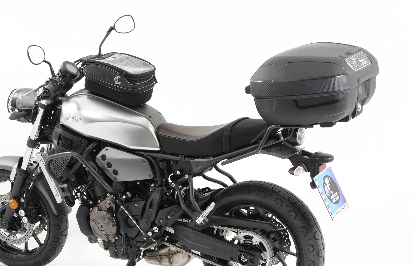 Alurack Topcase-Träger anthrazit für Yamaha XSR 700 / XSR 700 Xtribute (Bj.16-21) Hepco & Becker