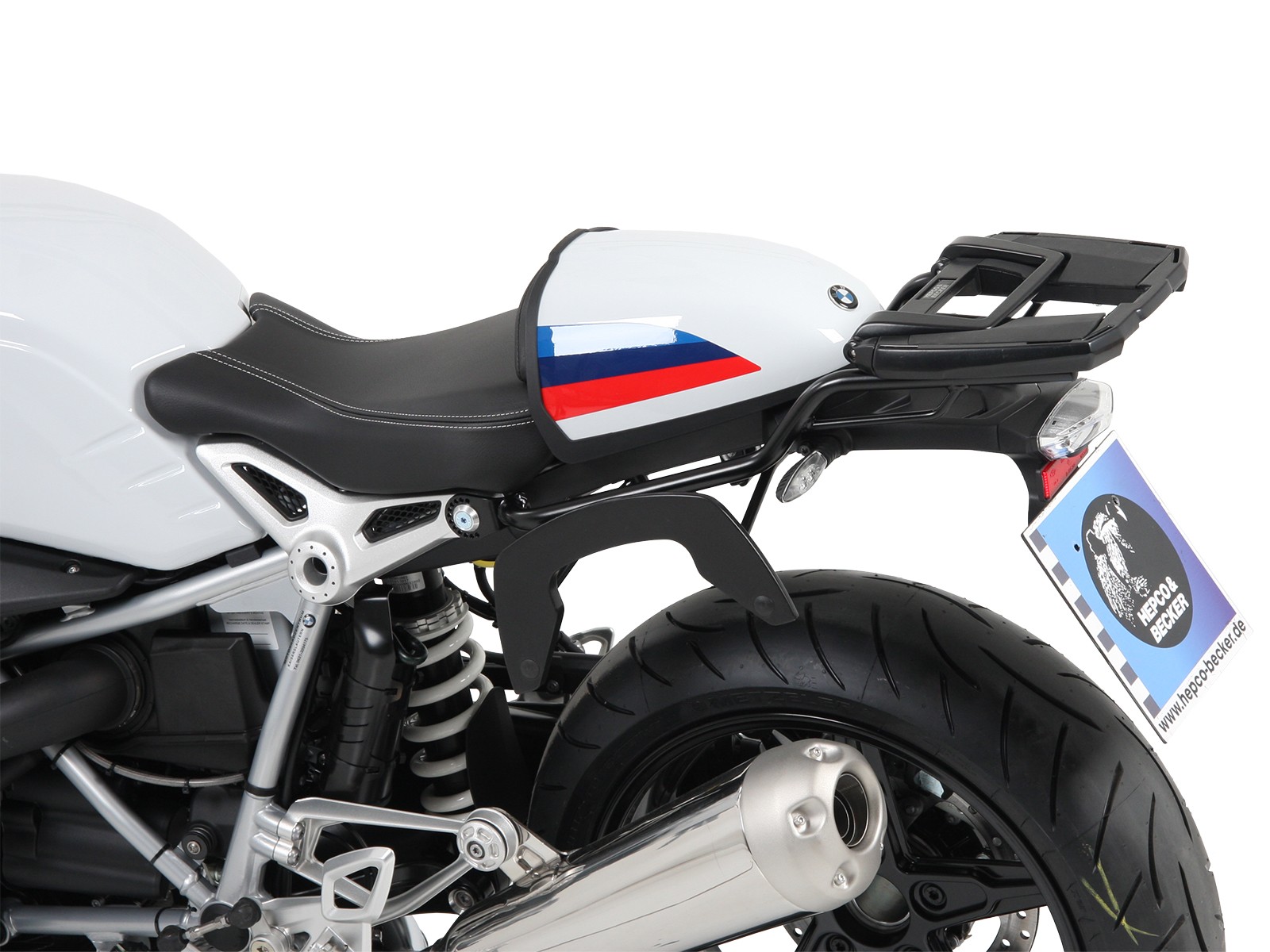 C-Bow Seitenträger schwarz für BMW R nineT Racer (17-20) Hepco & Becker