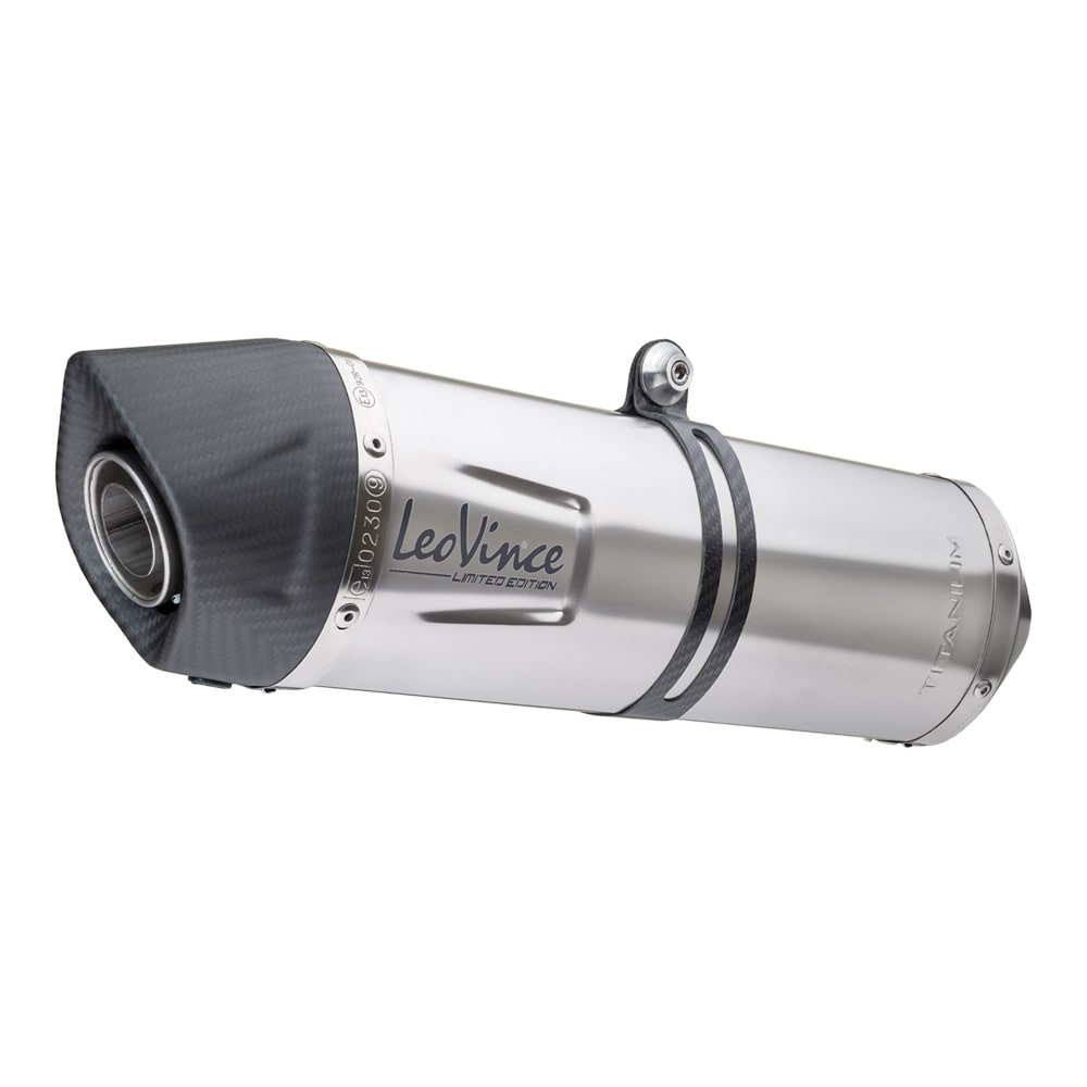 LeoVince Auspuffanlage LV One Evo für KTM 1290 Adventure /Duke, Titan silber, slip on, E-Gutachten