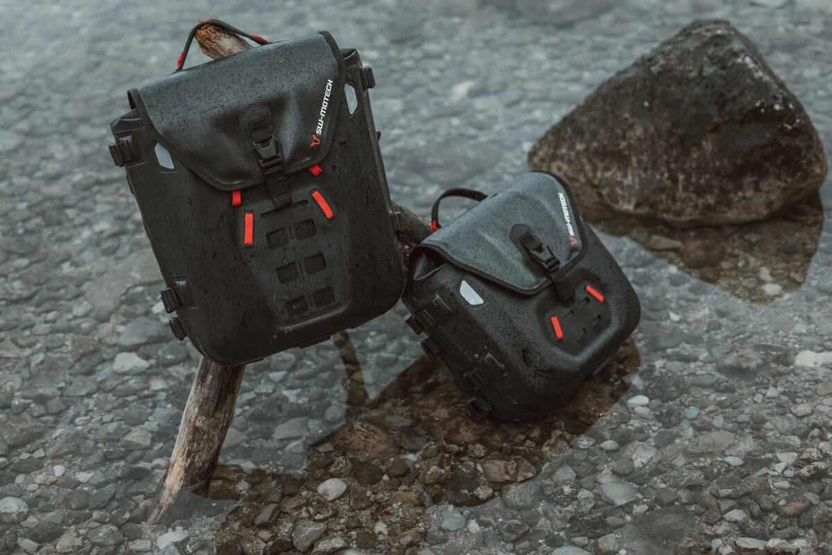 SW-Motech SysBag WP M mit Adapterplatte für SLC Seitenträger links