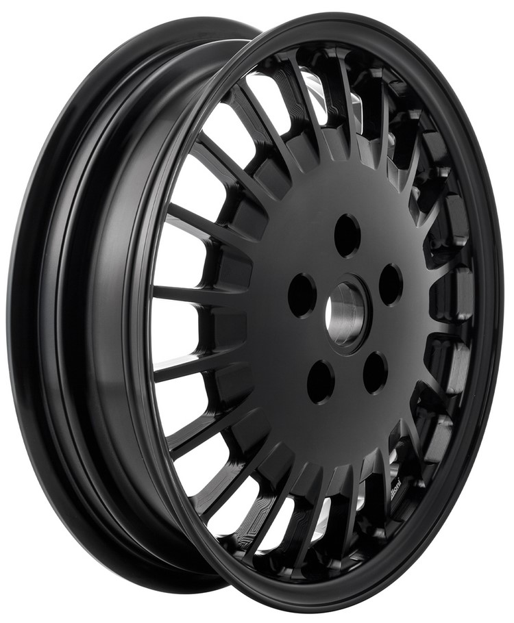 Felge vorne/hinten für Vespa GTS/​GTS Super/​GTV/​GT 60/​GT/​GT L/​946 125-300ccm, schwarz glänzend
