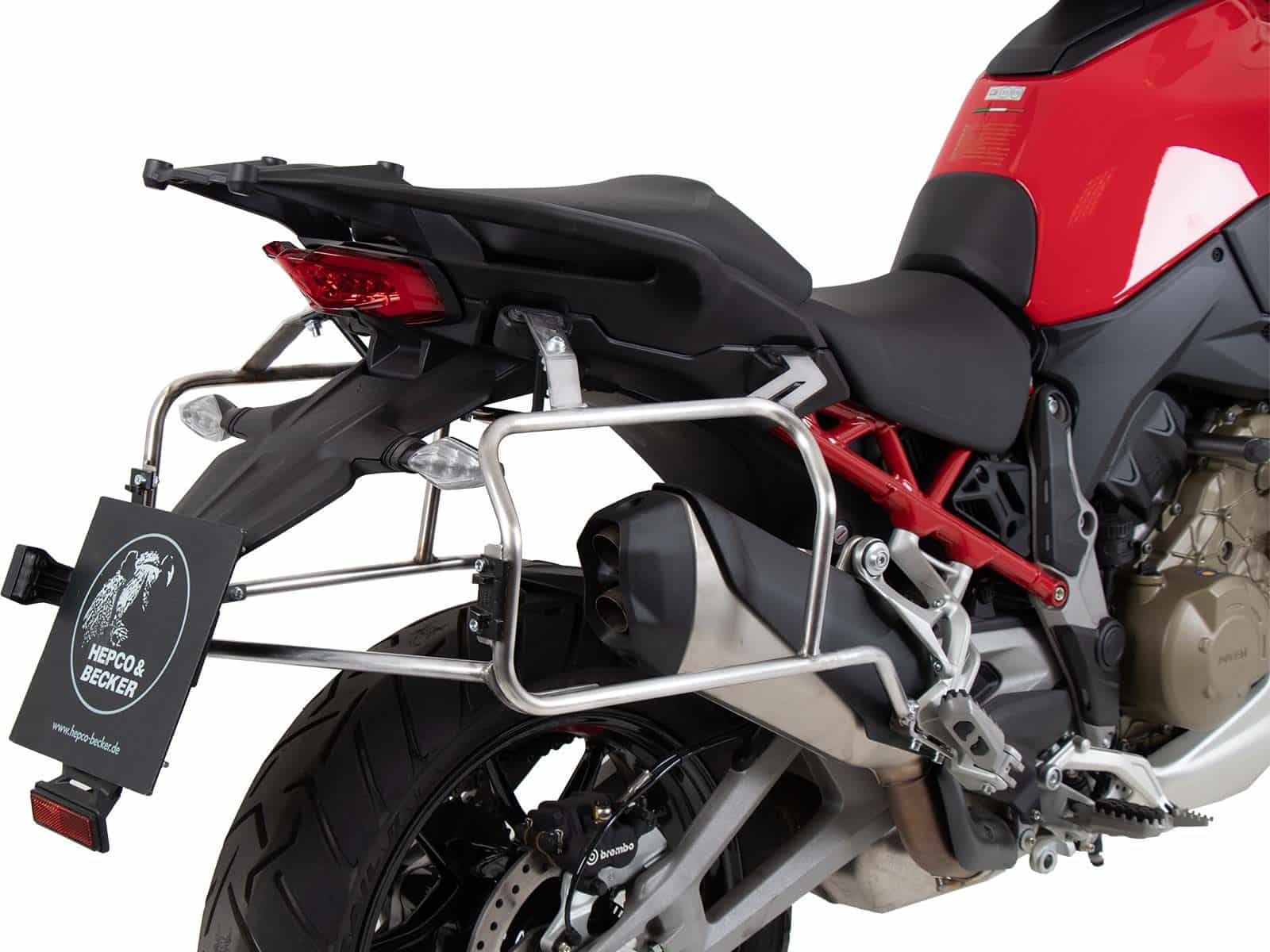 Seitenkofferträger Cutout Edelstahl für Ducati Multistrada V4 /S /Pikes Peak /Rally /RS (25-)