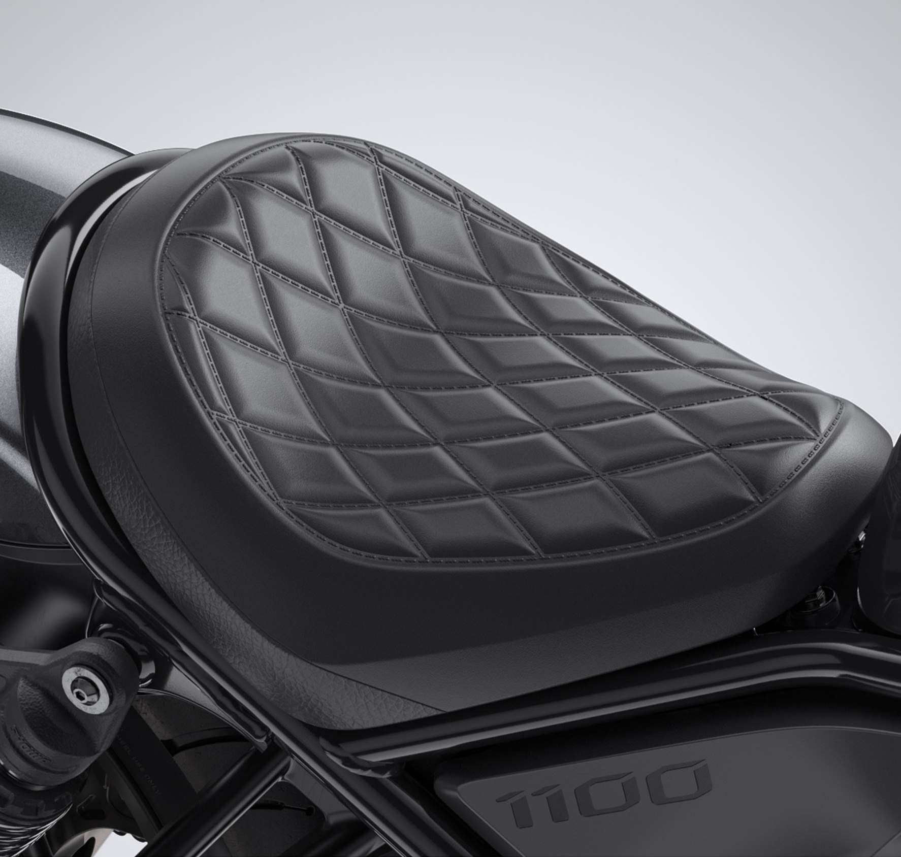 Diamond-Stitch Komfort-Sitzbank schwarz für Honda CMX 1100 Rebel (21-25) Original