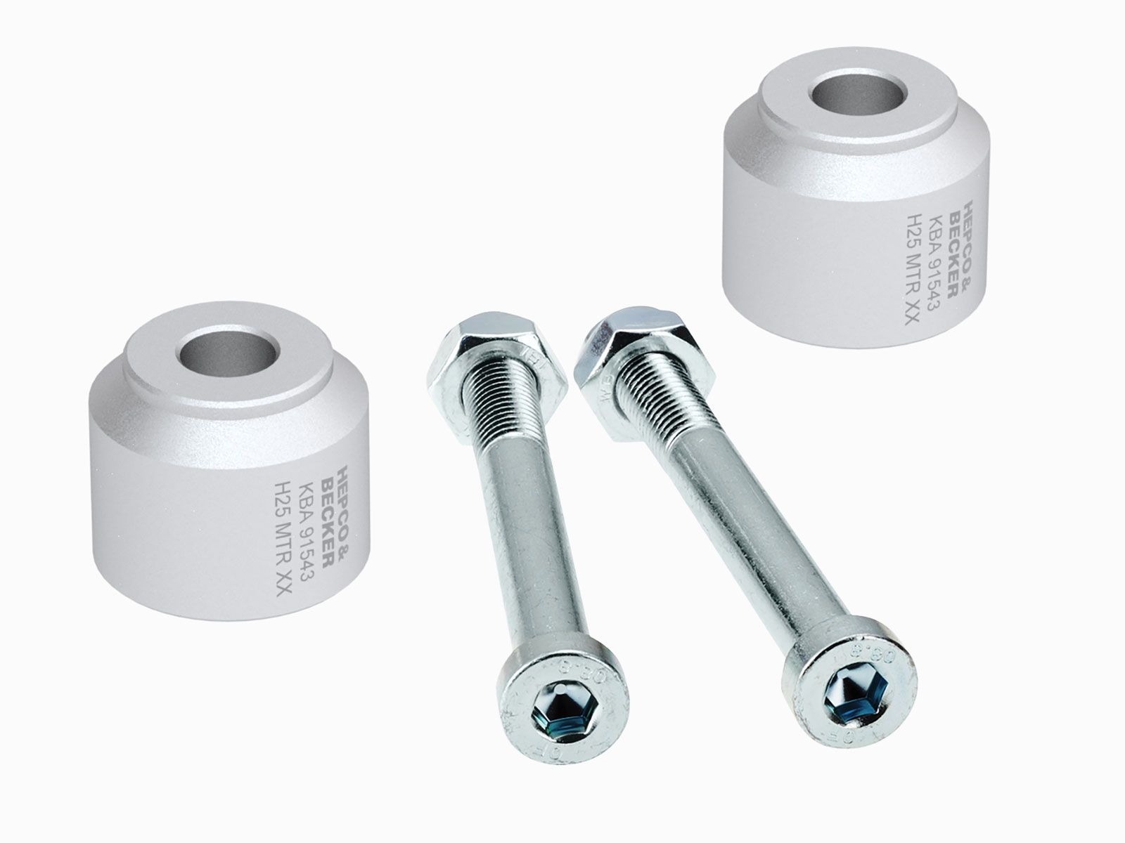 Lenkererhöhung H=25 mm silber für BMW G 310 R (16-) Hepco & Becker
