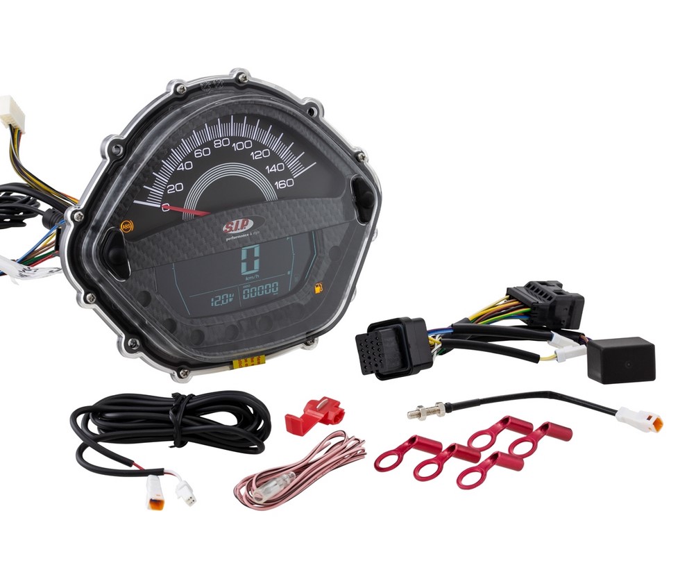 Drehzahlmesser/Tacho für Vespa GTS 250ccm (-'13), carbon-look