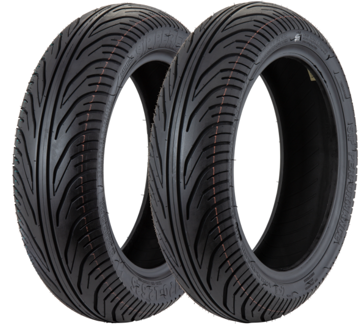 Reifen vorne & hinten 120/70-12 + 130/70-12 TL