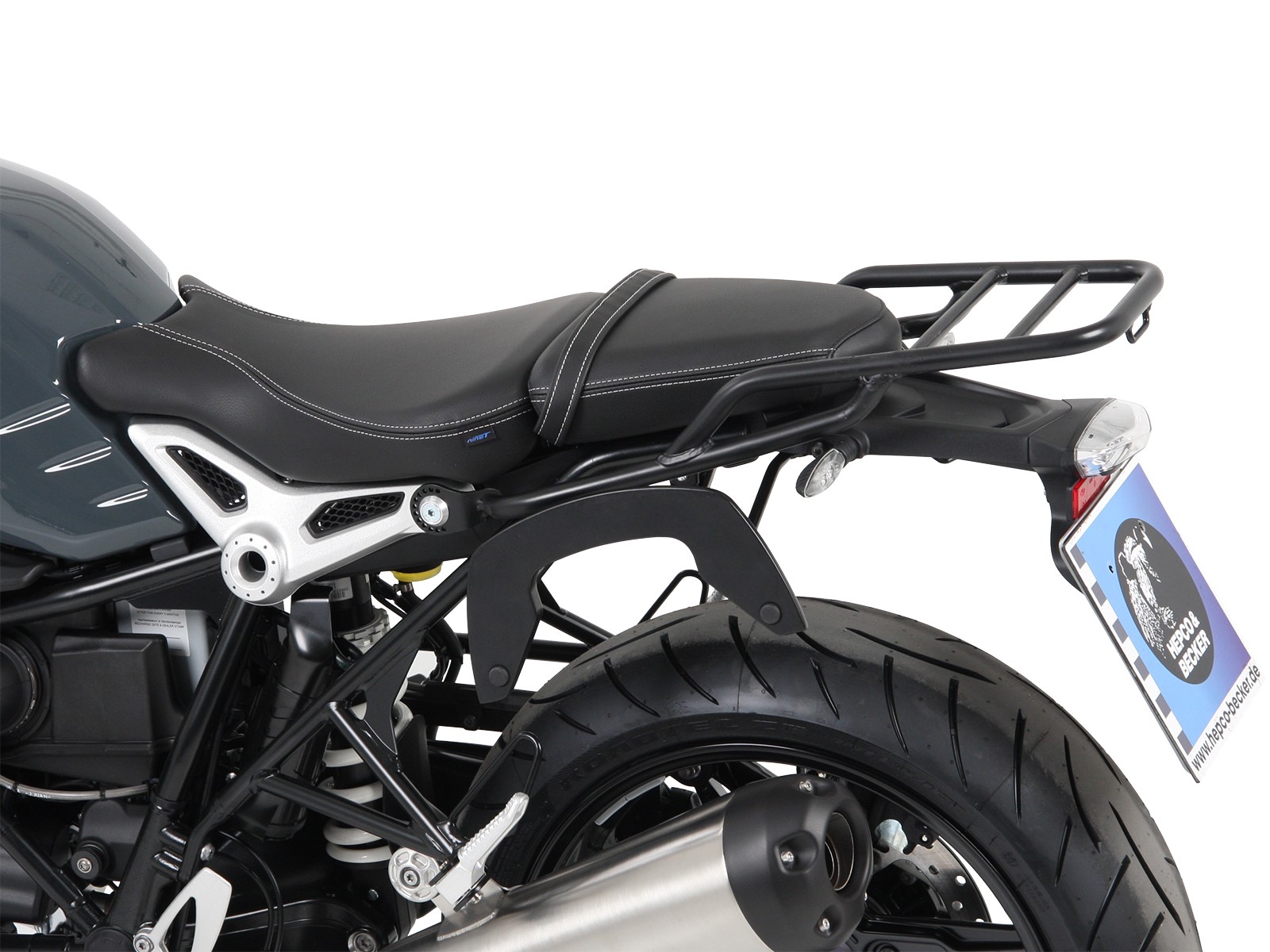 C-Bow Seitenträger schwarz für BMW R nineT Pure (17-23) Hepco & Becker