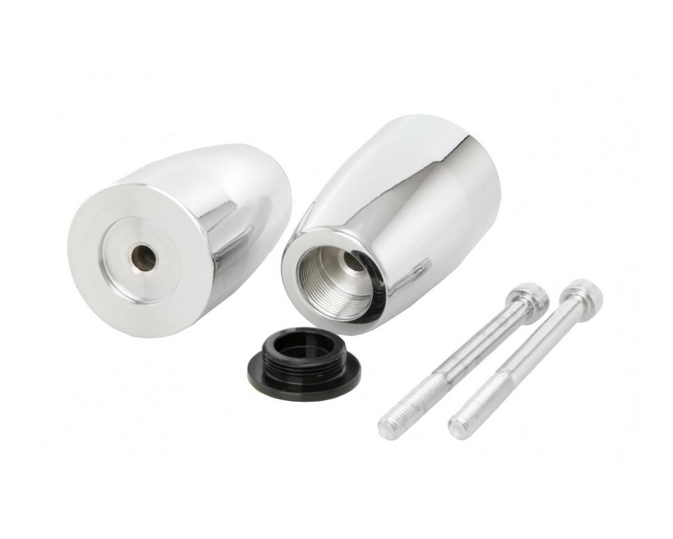 Lenkerendengewichte ZELIONI für Vespa, Paar, chrom