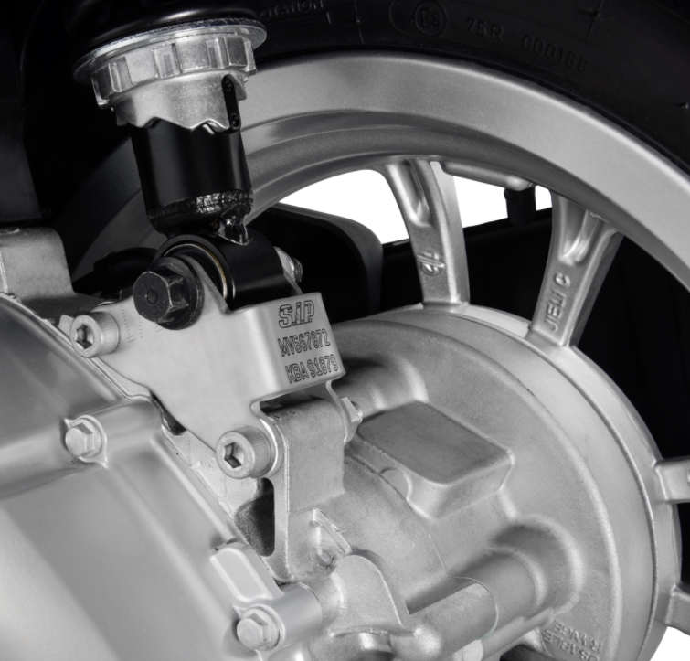 Adapter für Tieferlegung Stoßdämpfer, hinten für Vespa Primavera/​Sprint, Stahl