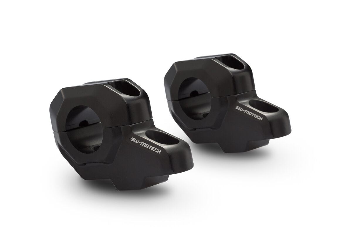 SW-Motech Lenkerverlegung, schwarz, H=30 mm, Verlegung um 22 mm für Yamaha Ténéré 700