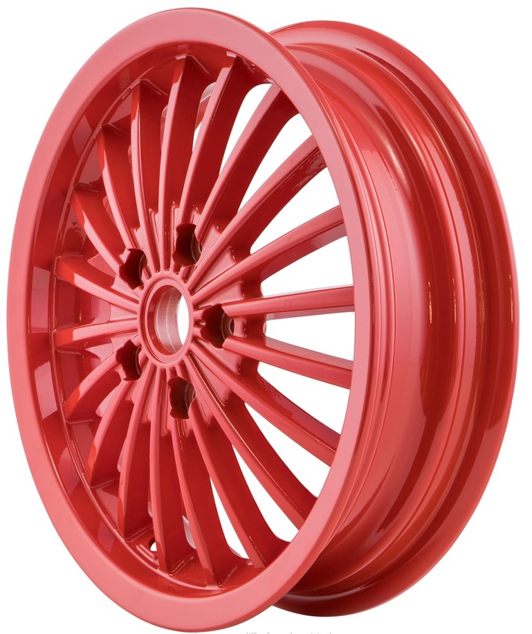 Felge vorne/hinten für Vespa GTS/​GTS Super/​GTV/​GT 60/​GT/​GT L 125-300ccm, rot