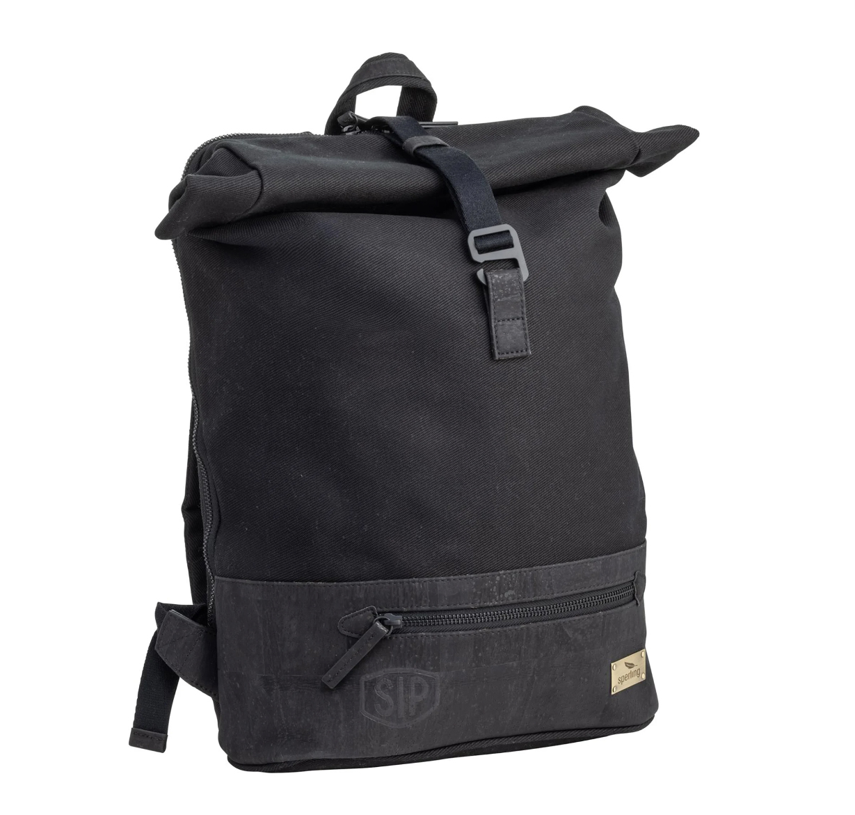 Rucksack Sperling VESPA-Rider Night "SIP Edition" - schwarz/Kork schwarz