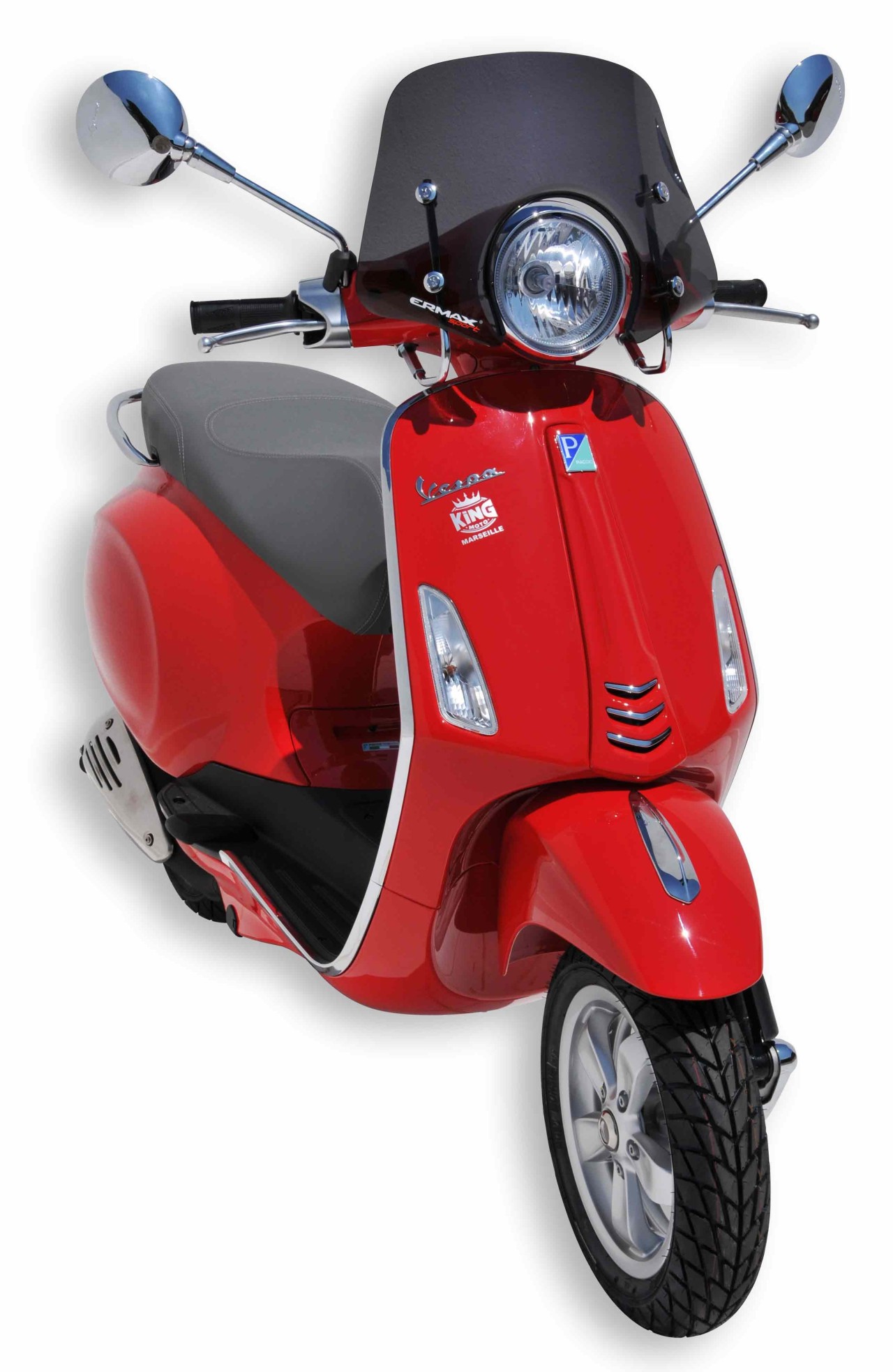Windschild ERMAX Piccolo H 300 mm für Vespa Primavera 50-150ccm 2T/​4T, getönt