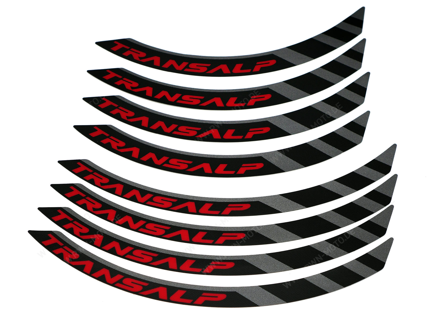 Felgendekor Aufklebersatz Schwarz für Honda XL 750 Transalp (23-) Original