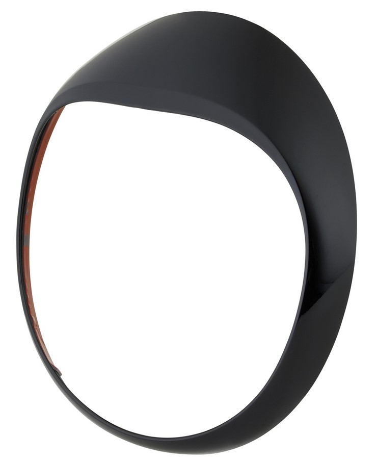 Lampenring für Vespa GTS/​GTS Super/​GT/​GT L 125-300ccm, schwarz glänzend