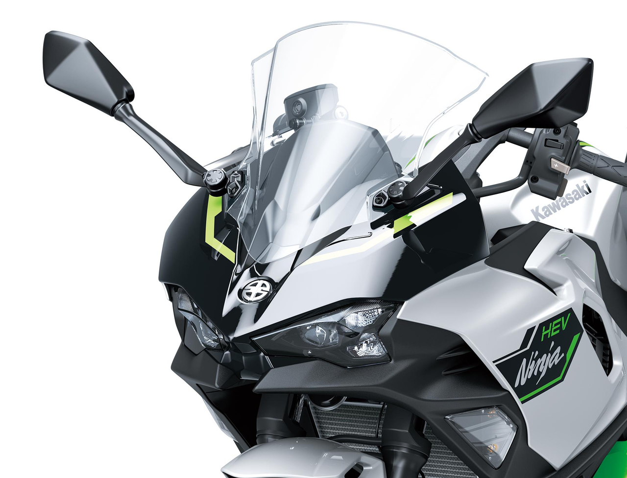 Große klare Windschutzscheibe für Kawasaki Ninja 7 Hybrid Original Kawasaki