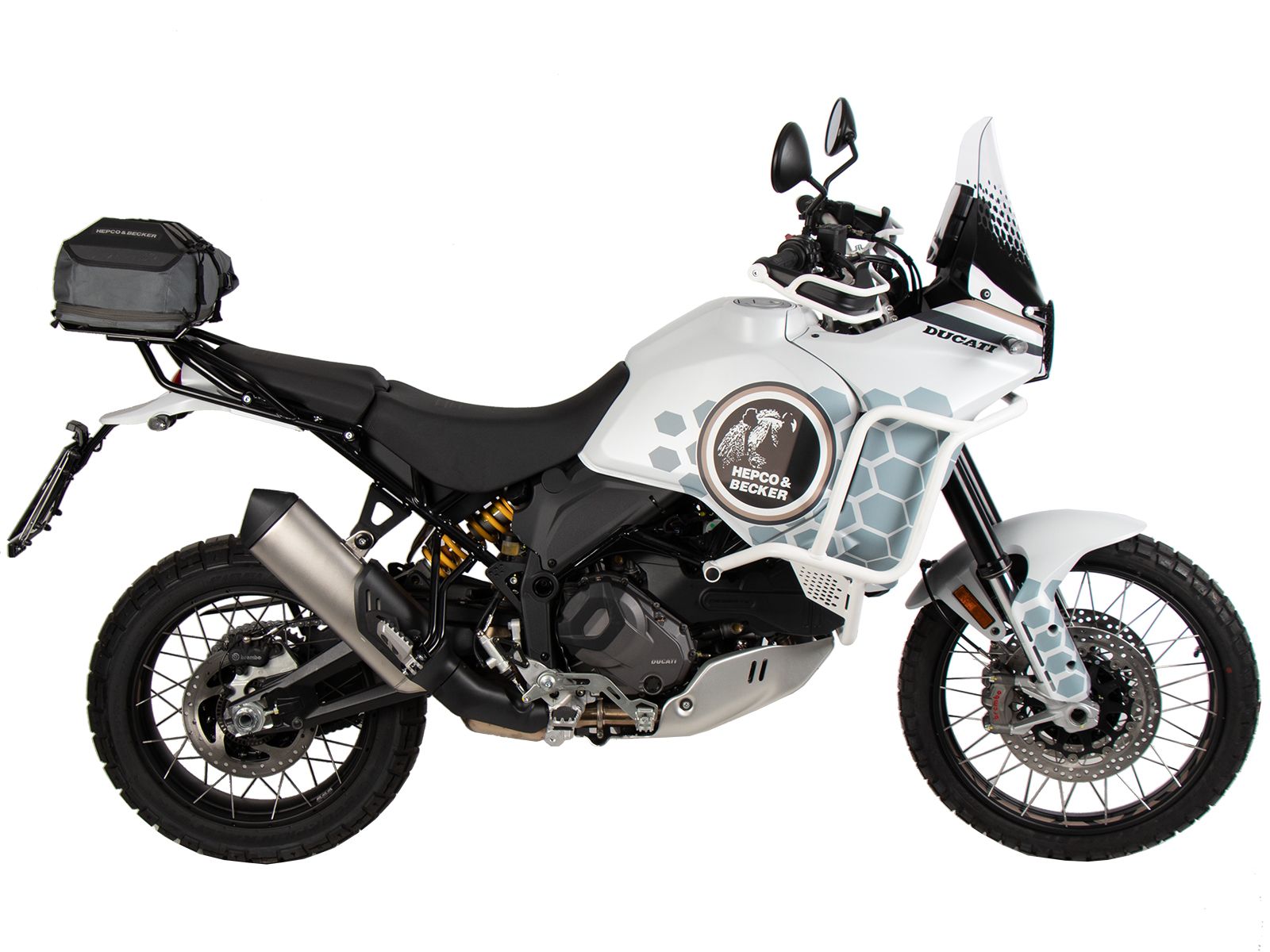 Gepäckbrückenverbreiterung schwarz für Ducati DesertX (22-)