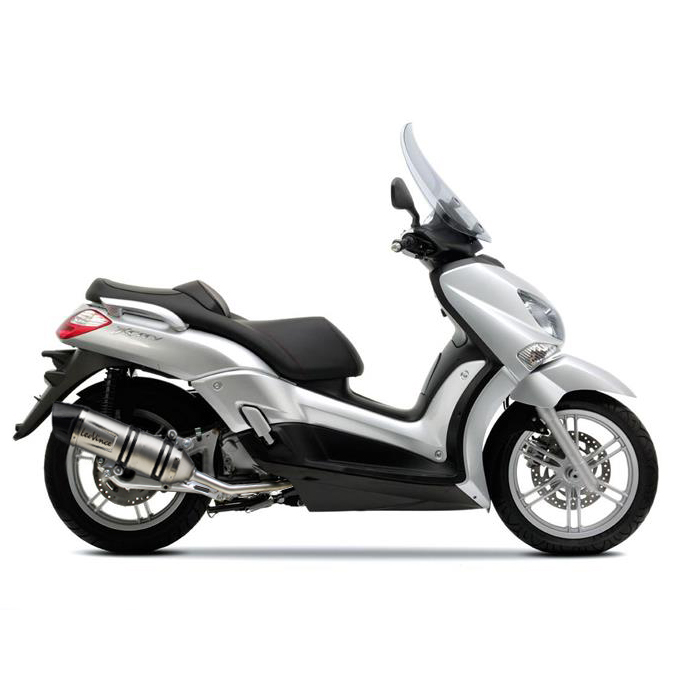 LeoVince Auspuffanlage komplett SBK LV One Evo 2, Edelstahl für Yamaha X-MAX / X-City 250 (Bj.06-16)