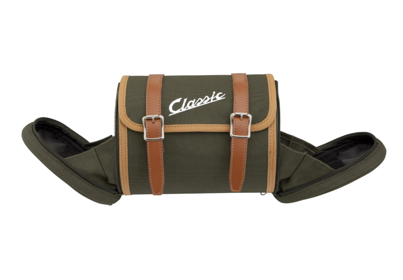 Tasche "Classic" Gepäckträger/Soziushaltebügel Heck für Vespa, Canvas, olive