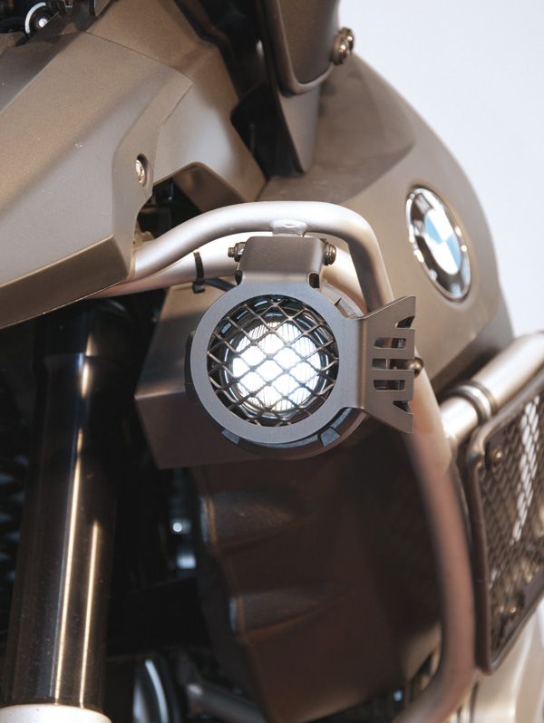 Scheinwerferschutzgitter für LED Zusatzscheinwerfer für BMW R 1200 GS Adventure, schwarz