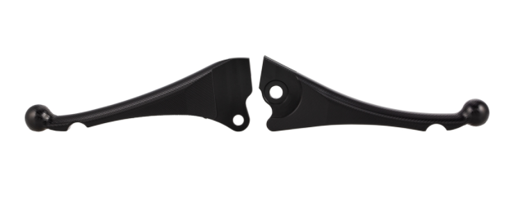 Sporthebel Set Bremse "Shorty 3D" links/rechts für Vespa LX/​LXV/​S/​Primavera/​Sprint, schwarz