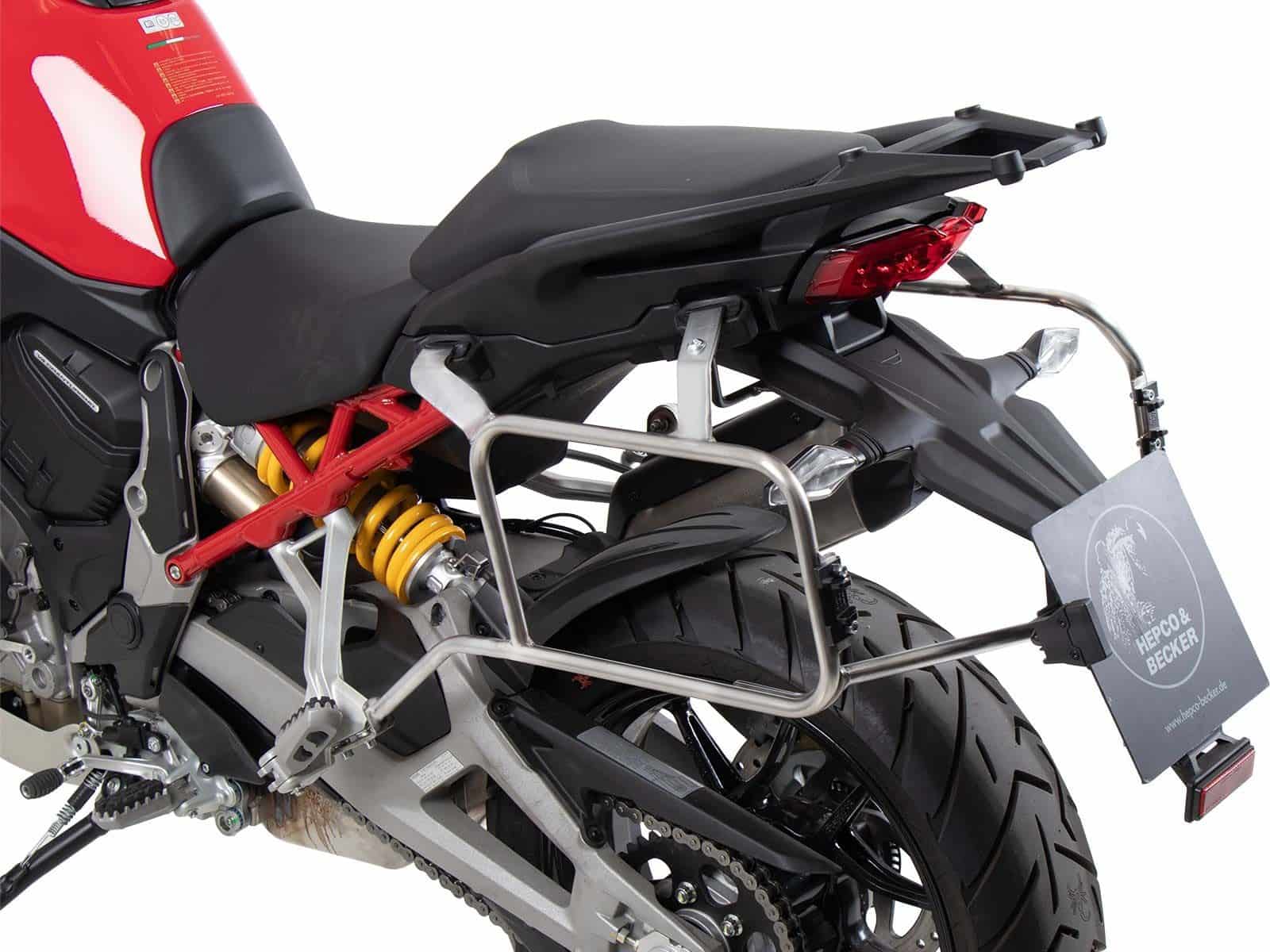 Seitenkofferträger Cutout Edelstahl für Ducati Multistrada V4 /S /Pikes Peak /Rally /RS (25-)