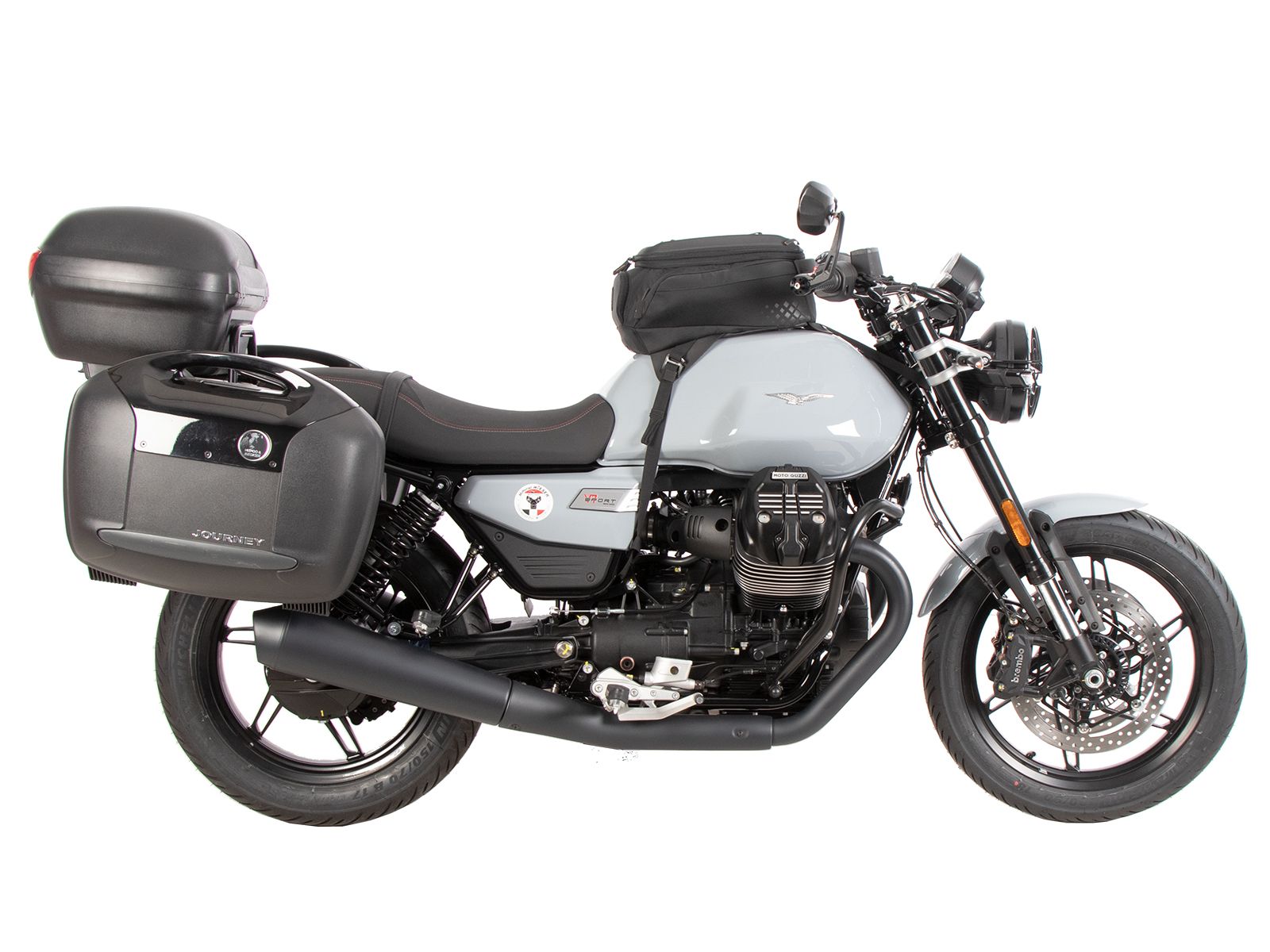 Rohrgepäckbrücke Topcase-Träger schwarz für Moto Guzzi V7 850 Sport (25-) Hepco & Becker