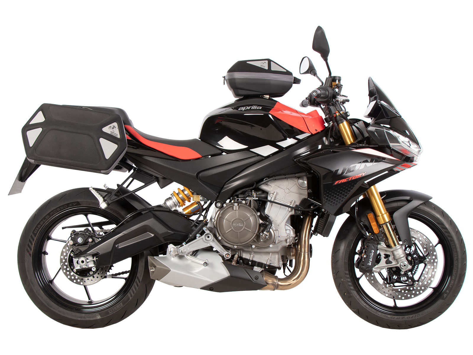 C-Bow Seitenträger schwarz für Aprilia Tuono 660 Factory (22-) Hepco & Becker