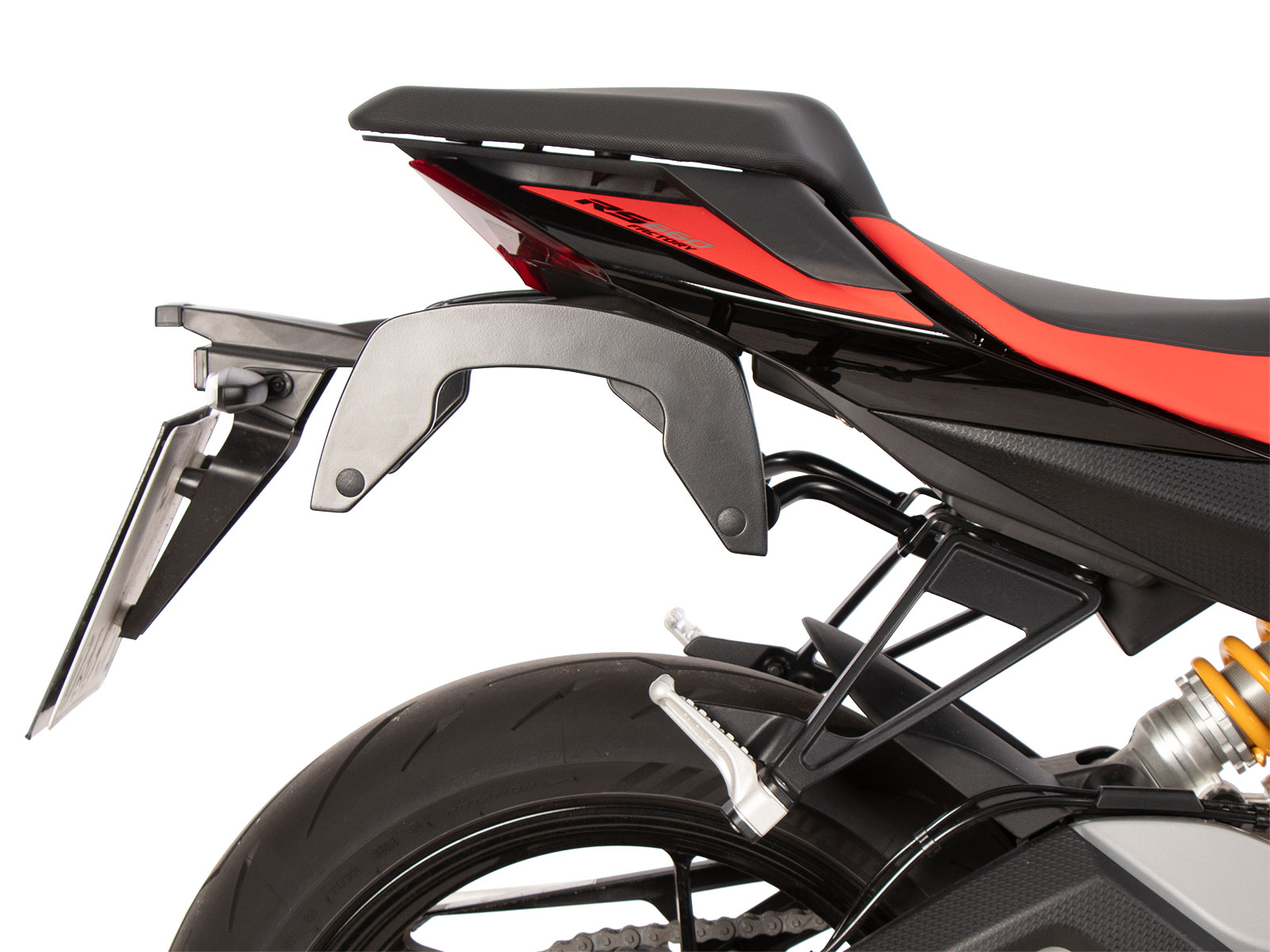 C-Bow Seitenträger schwarz für Aprilia RS 660 / Factory (25-) Hepco & Becker