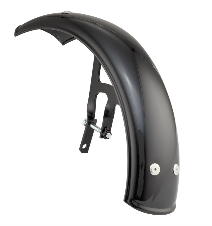 Kotflügel Garelli für Vespa PX 80-200ccm, Metall, schwarz glänzend