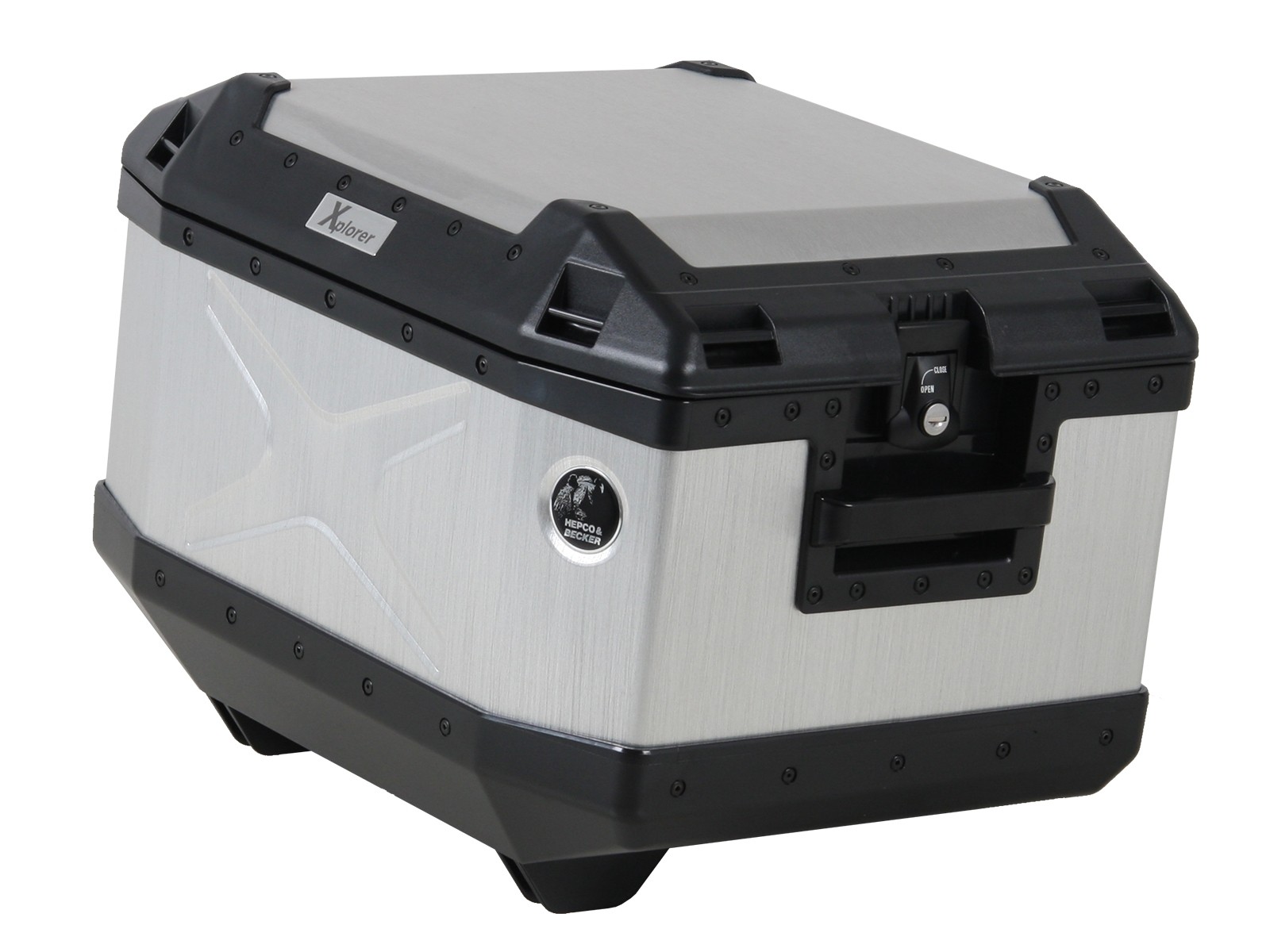 Topcase Alu Xplorer 45 silber Hepco & Becker