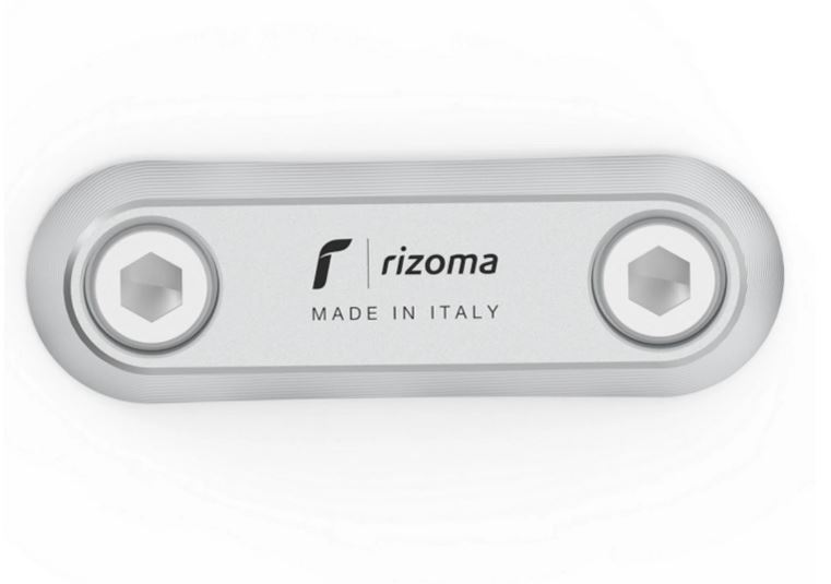 Abdeckung Gewinde RIZOMA Haltebügel Sozius für Vespa GTS/​GTS Super/​GTV/Primavera, silber